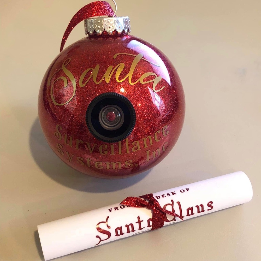 Santa Cam Ornament with Santa Letter